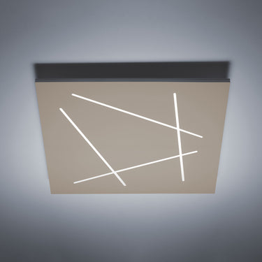 Flat plafoniera 51w 2500lm 3000k sand Vivida international Lampade da soffitto